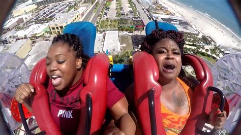 slingshot ride tits fall out|SLING SHOT ride girls big tits pop out Videos